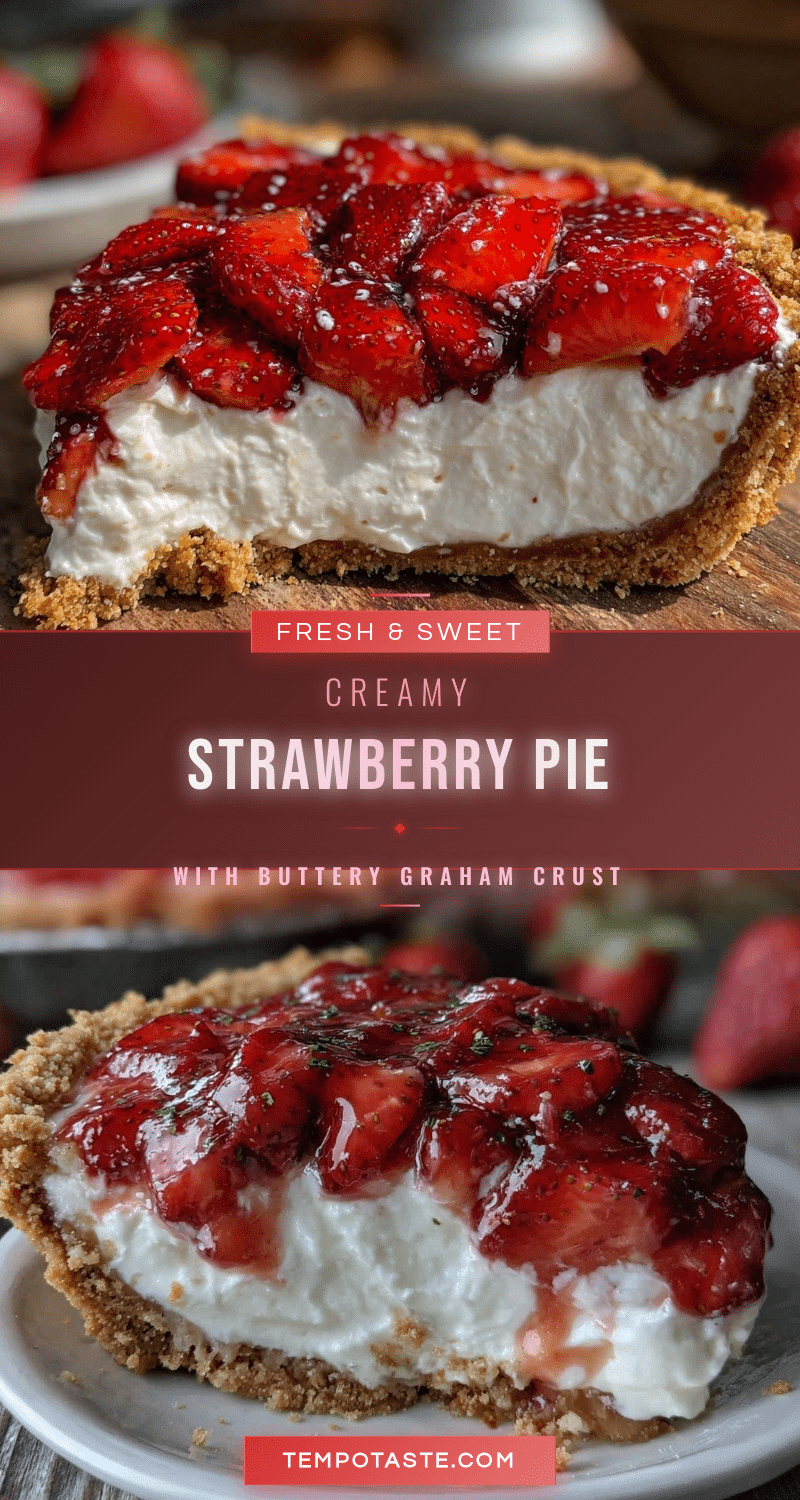 creamy fresh strawberry cream cheese pie recipe