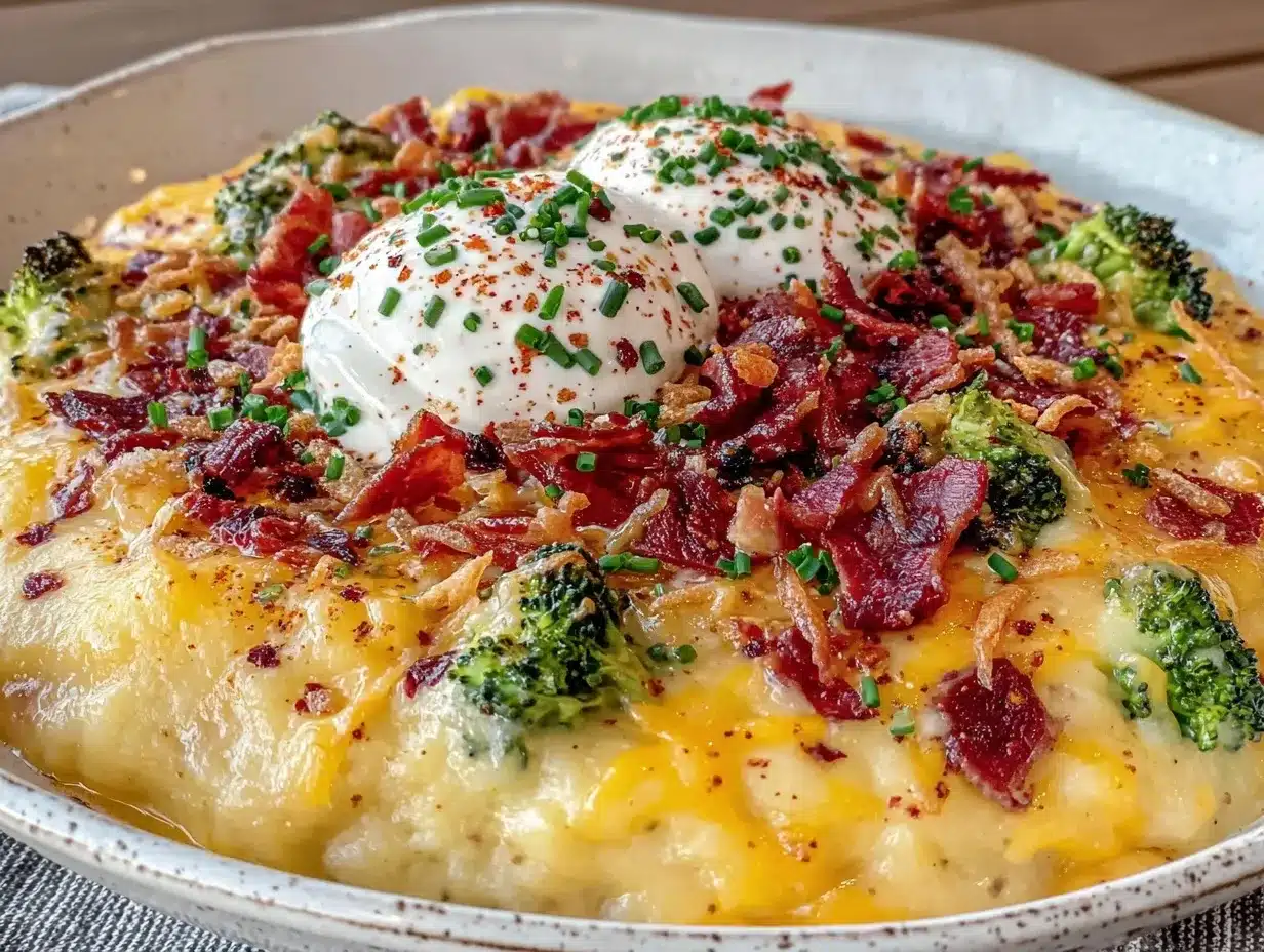 creamy loaded broccoli cheddar potato soup preparation steps