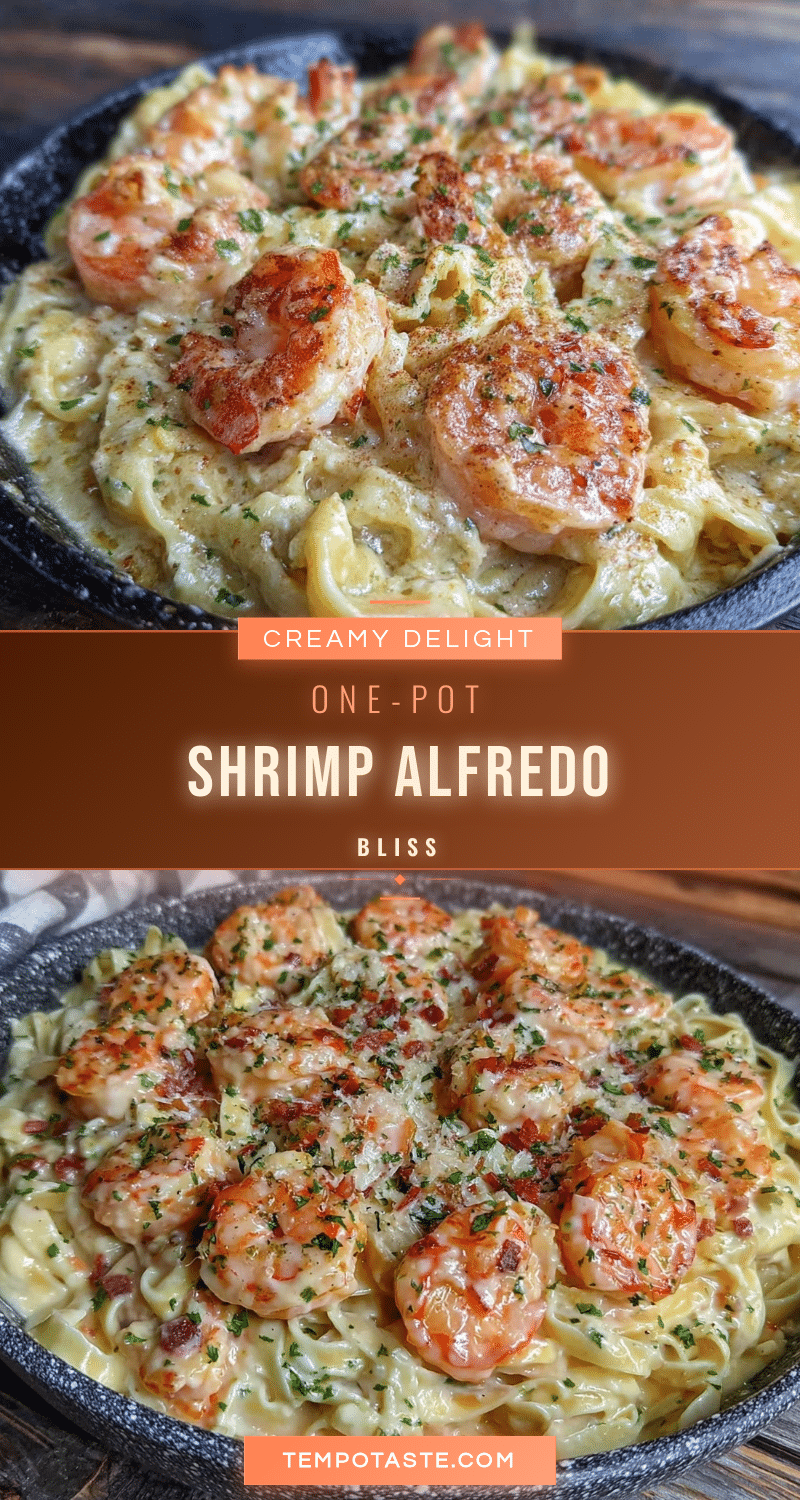 creamy one-pot shrimp Alfredo recipe recipe
