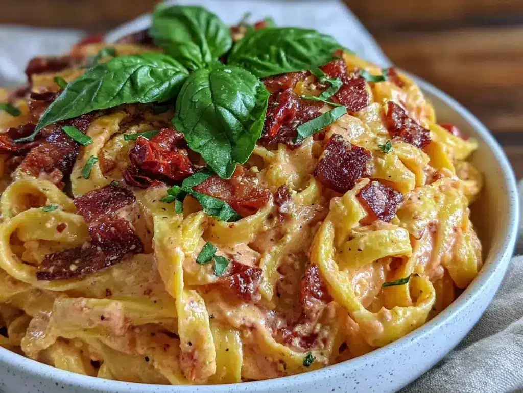 creamy pink sauce pasta - featured image