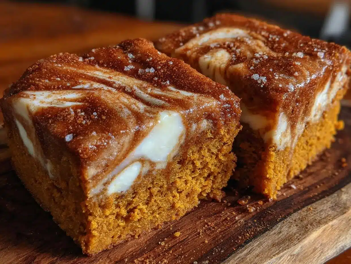 creamy pumpkin snickerdoodle bars preparation steps