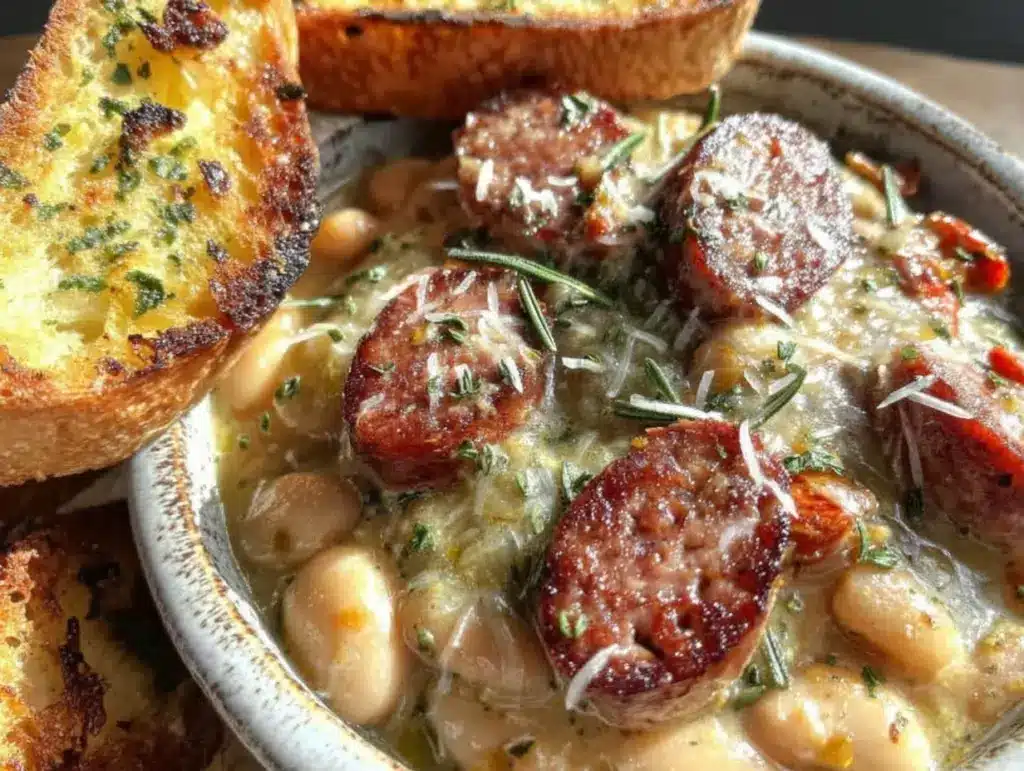 Creamy Tuscan White Bean and Sausage Pot - featured image