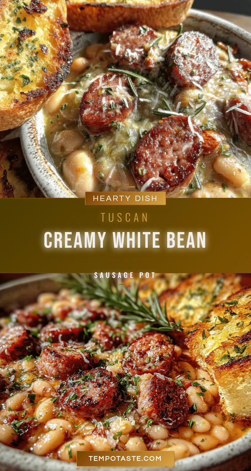 Creamy Tuscan White Bean and Sausage Pot recipe