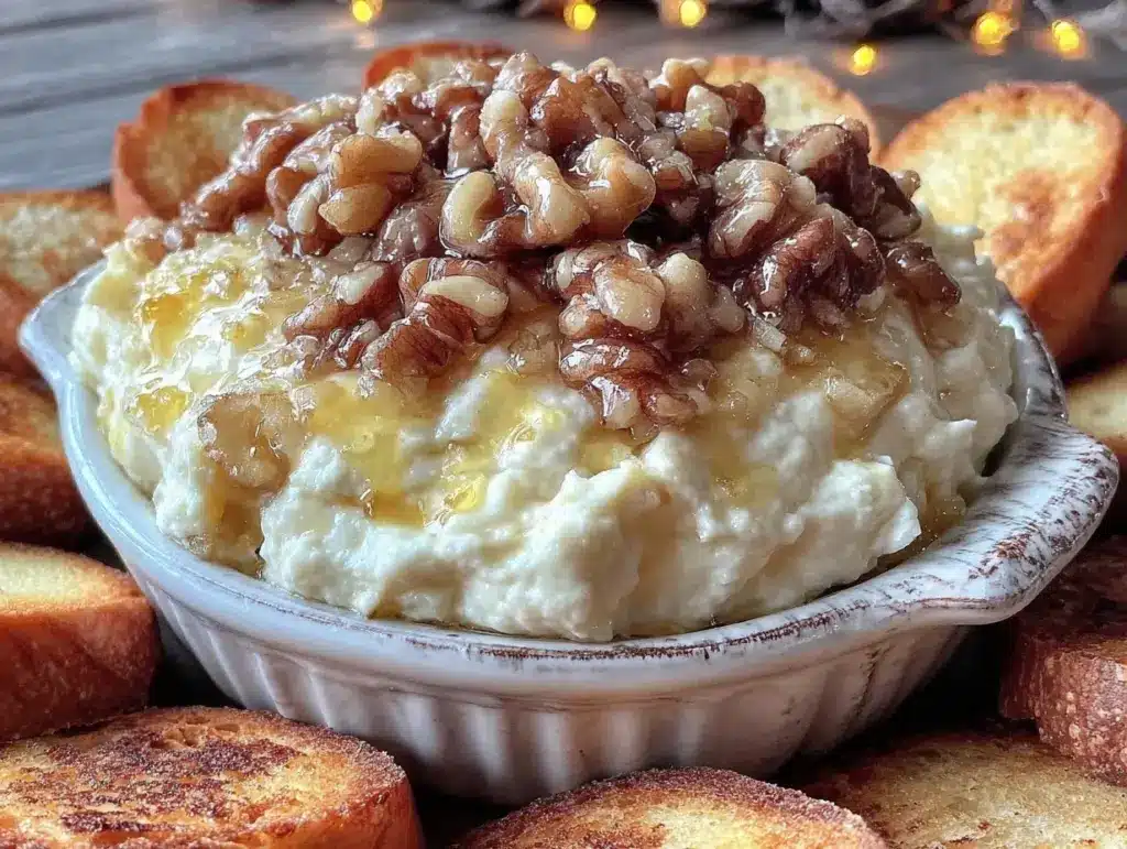 creamy whipped brie dip - featured image