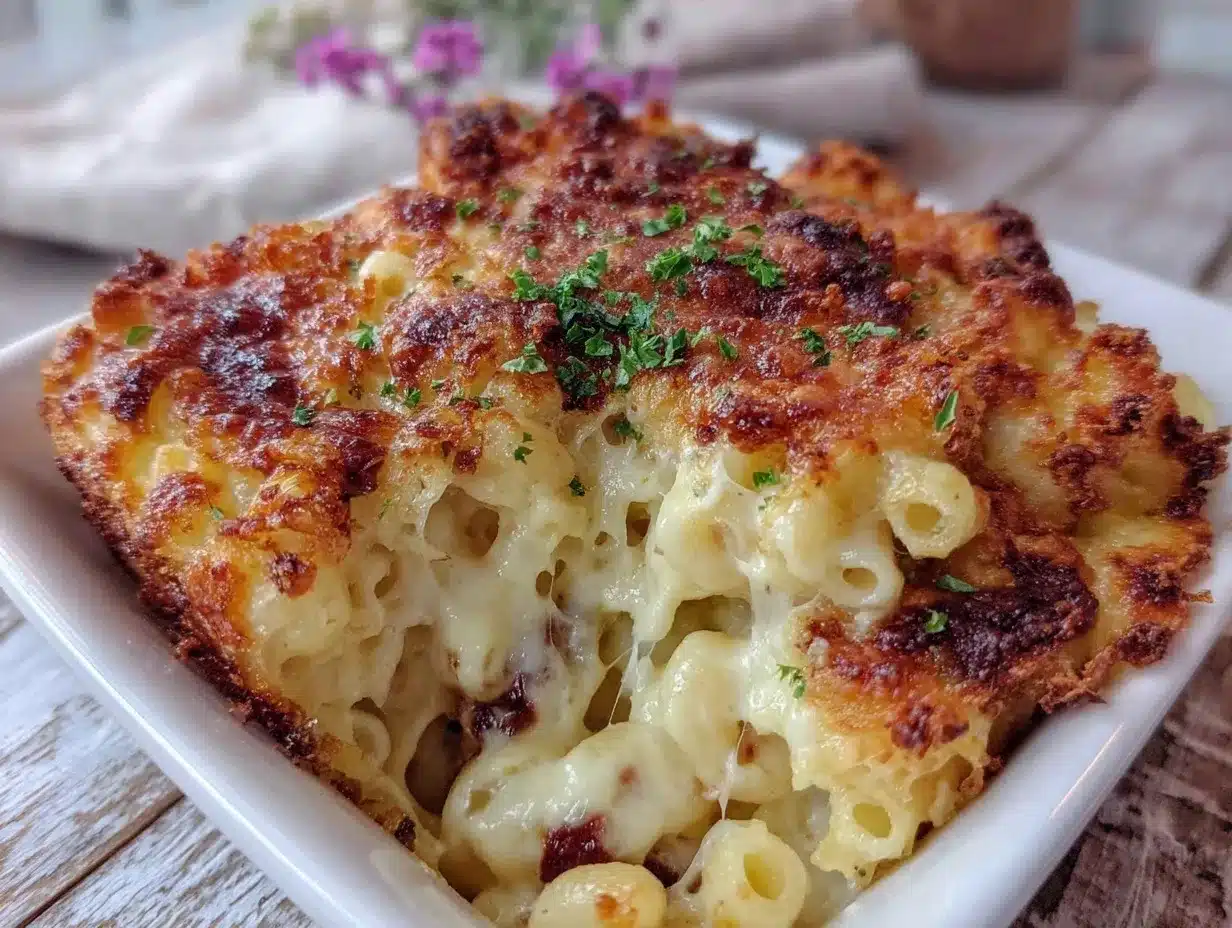 crispy baked mac and cheese preparation steps