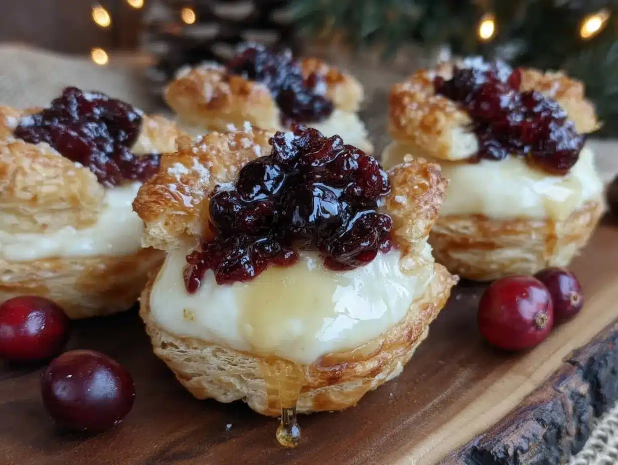 crispy cranberry brie bites preparation steps