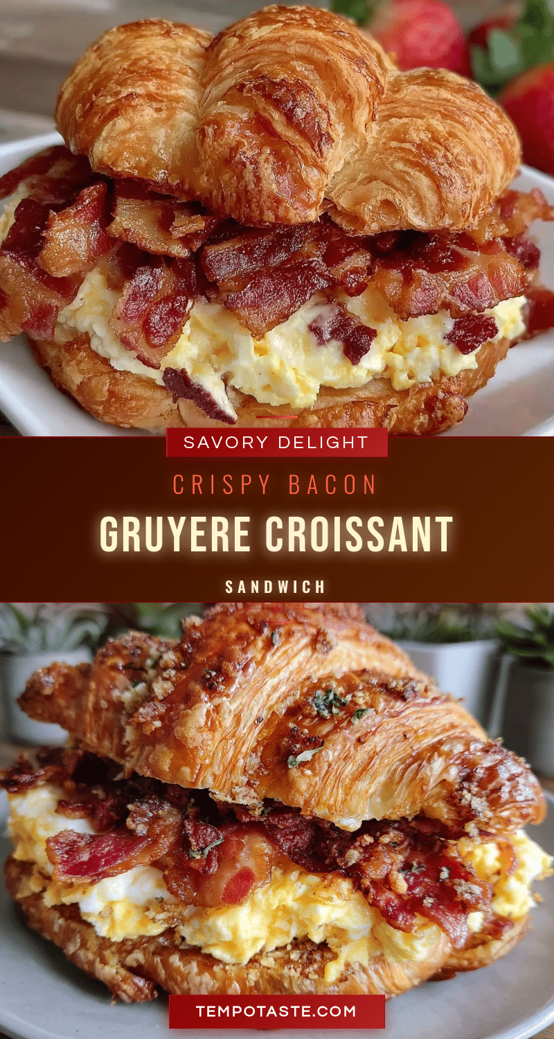 crispy croissant breakfast sandwich recipe