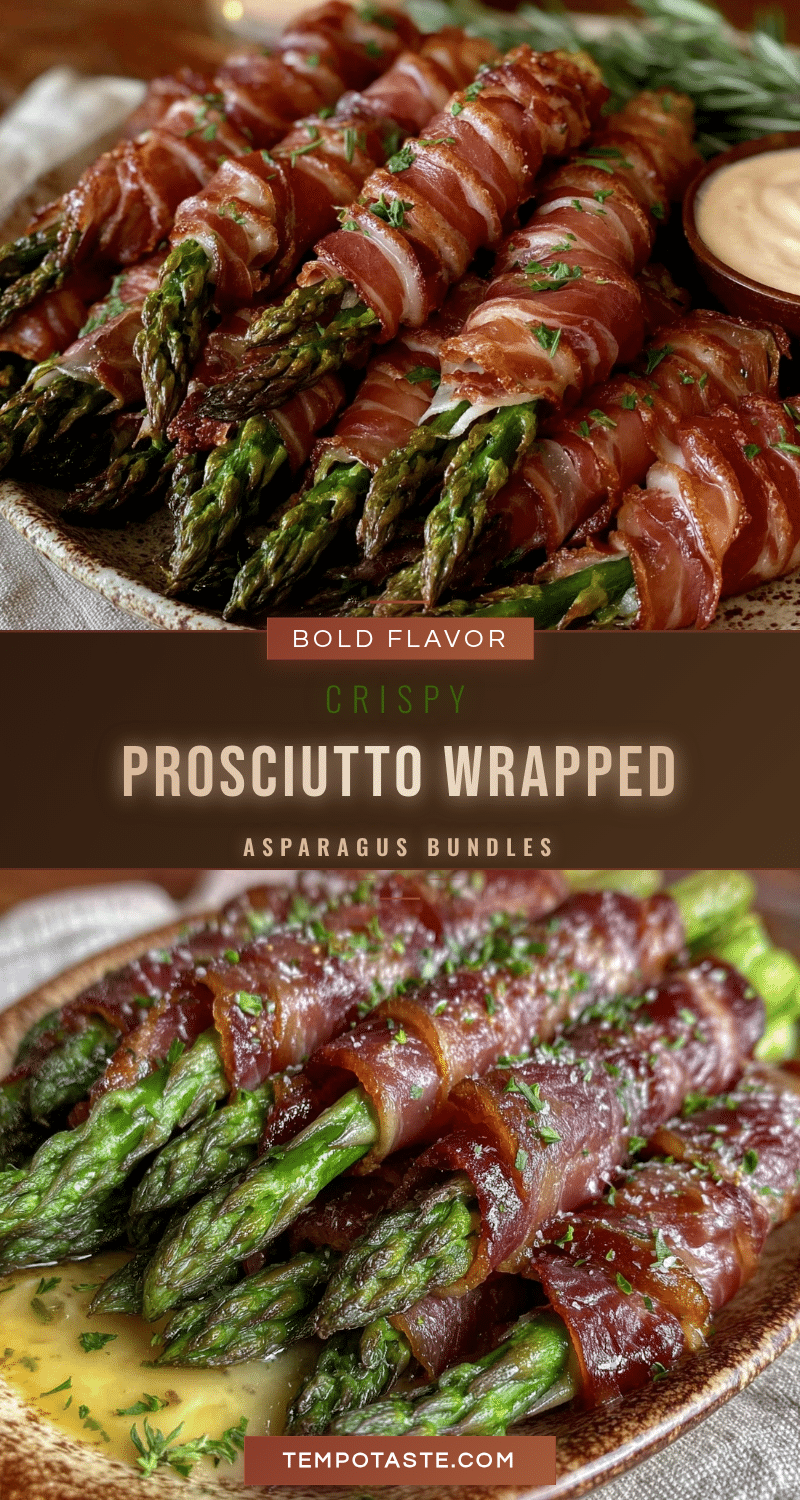 crispy prosciutto wrapped asparagus bundles recipe