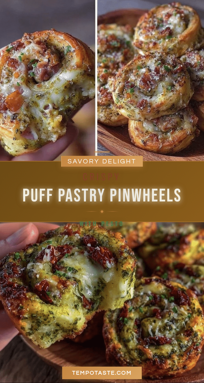 crispy puff pastry pinwheels recipe
