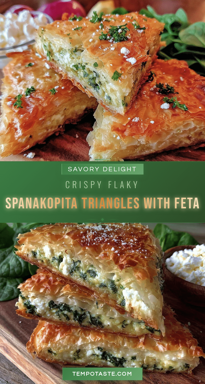 crispy spanakopita triangles recipe