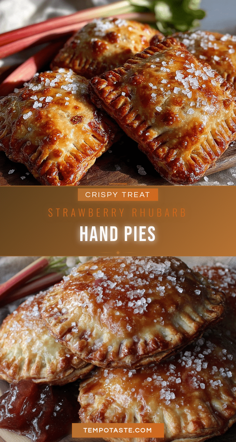crispy strawberry rhubarb hand pies recipe
