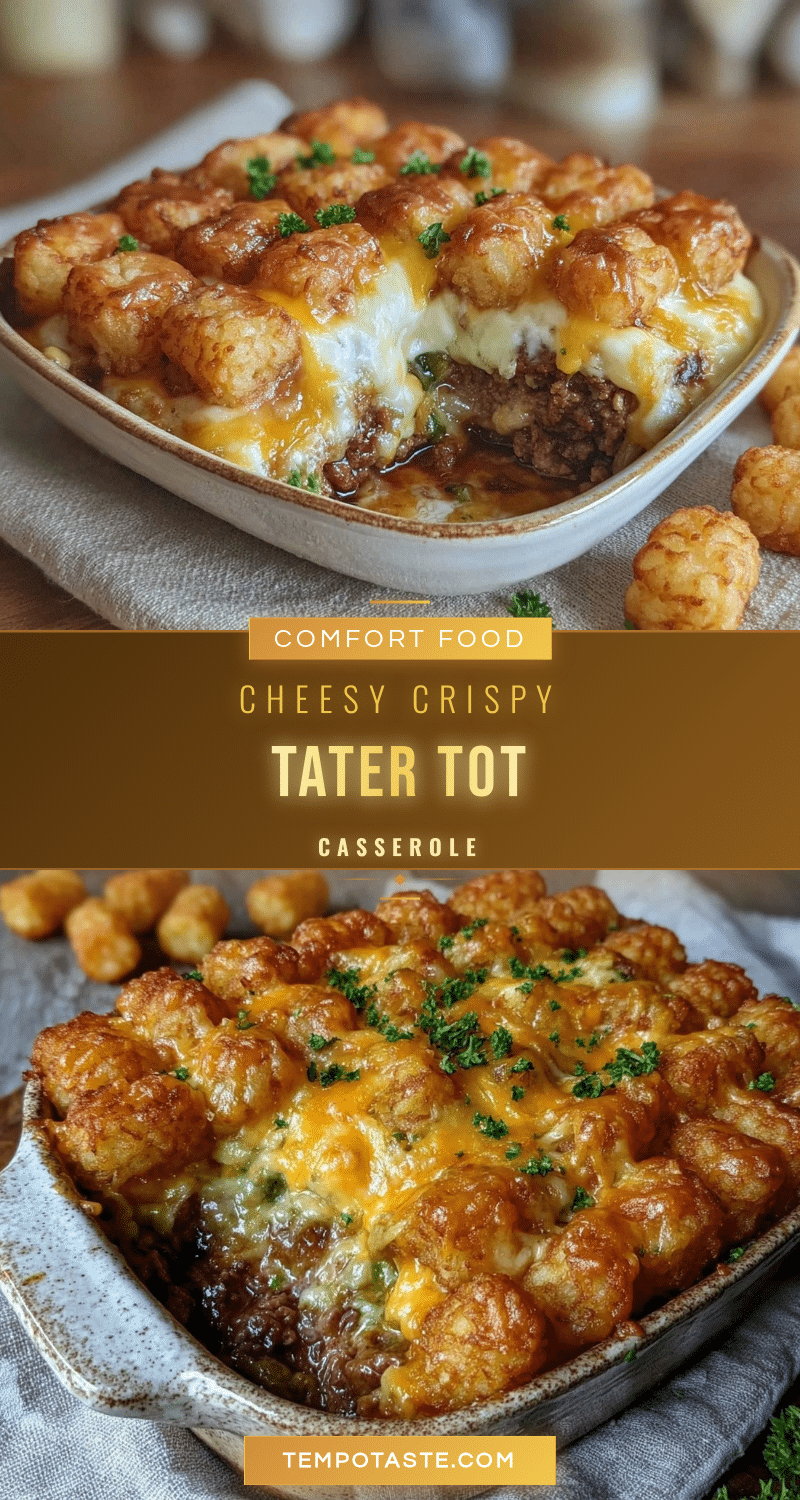 crispy tater tot casserole recipe