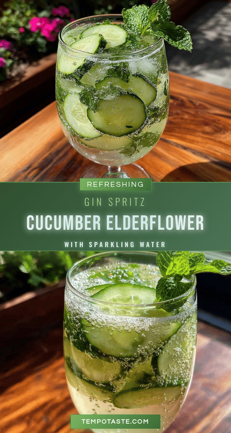 cucumber elderflower gin spritz recipe