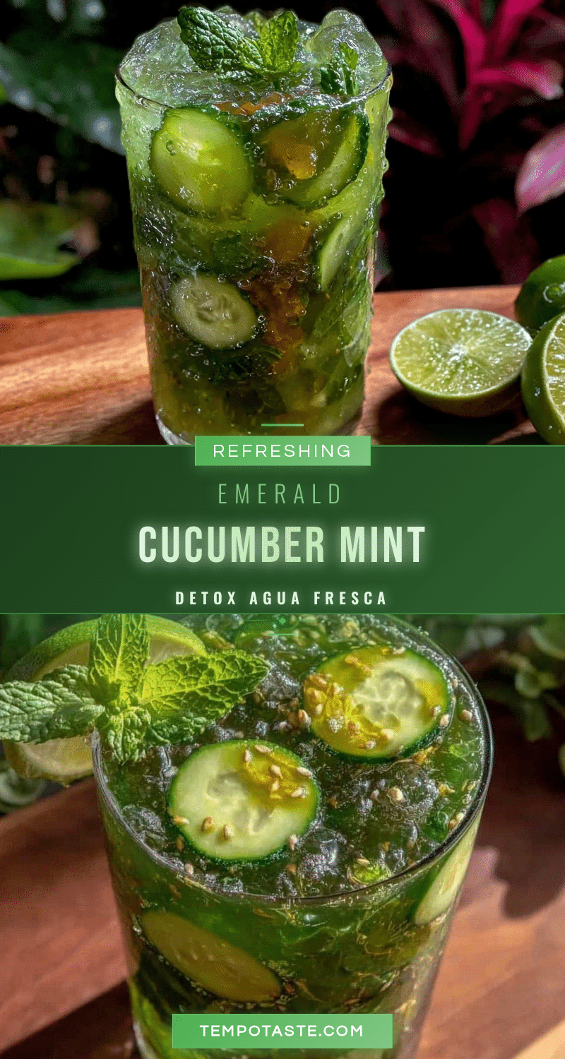 cucumber mint detox agua fresca recipe