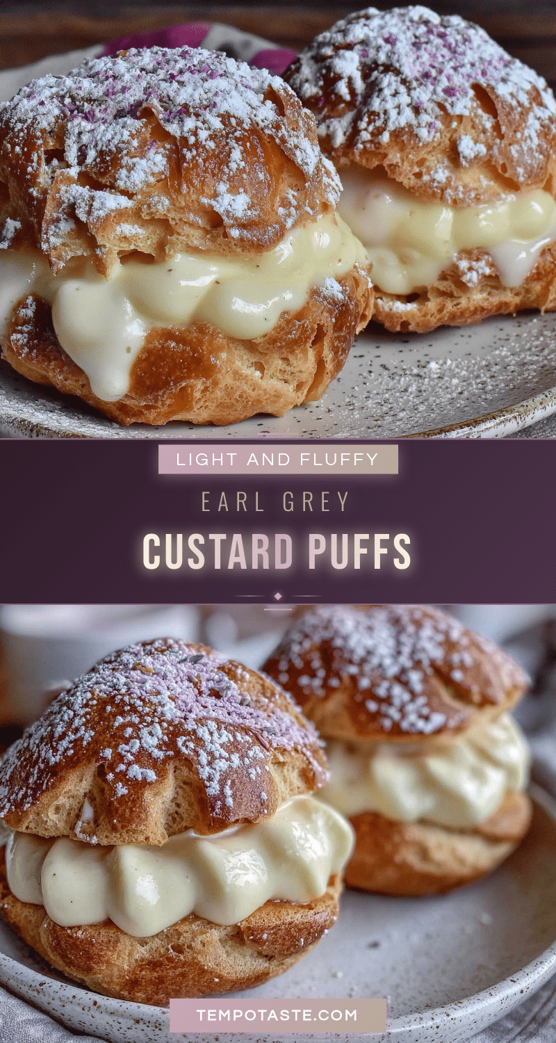 Earl Grey custard cream puffs recipe