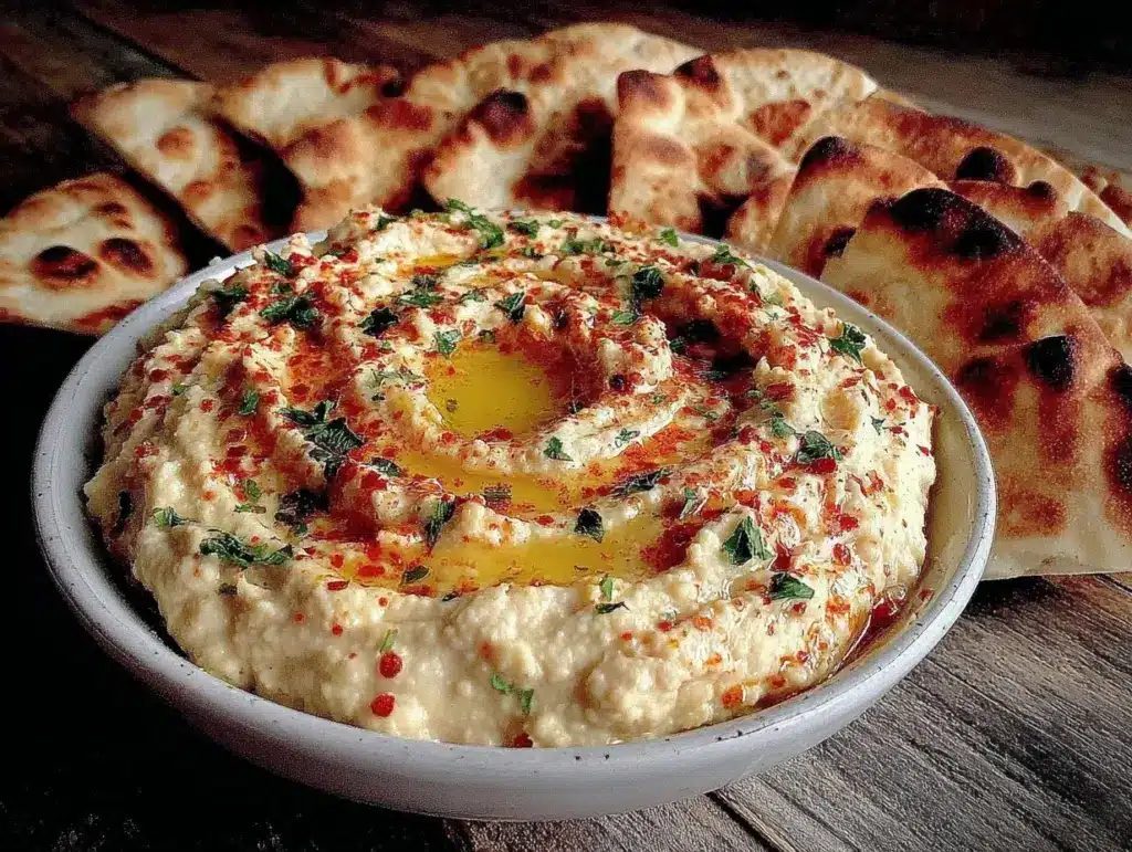easy homemade hummus - featured image