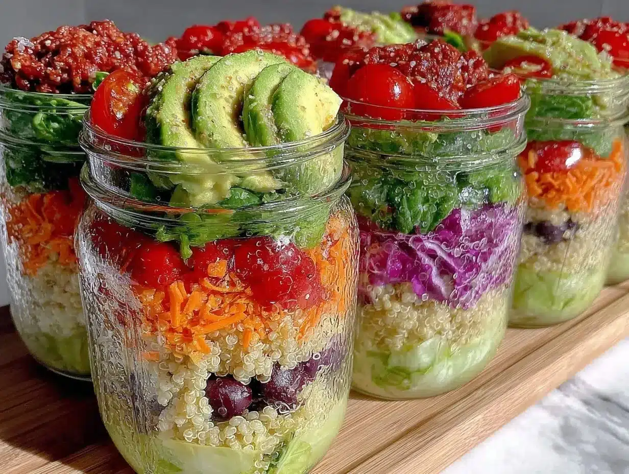 easy mason jar salads preparation steps