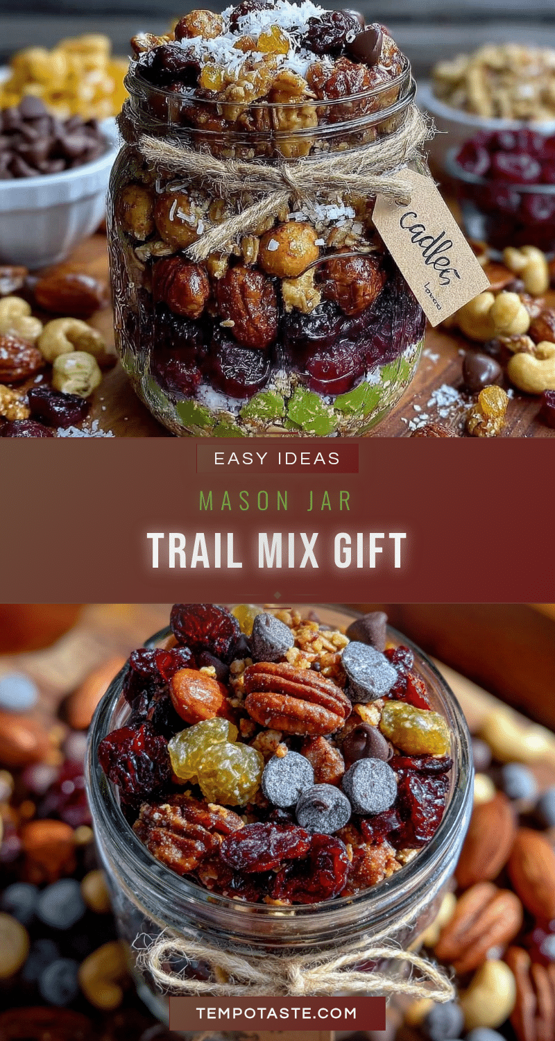 easy mason jar trail mix gift for teachers recipe