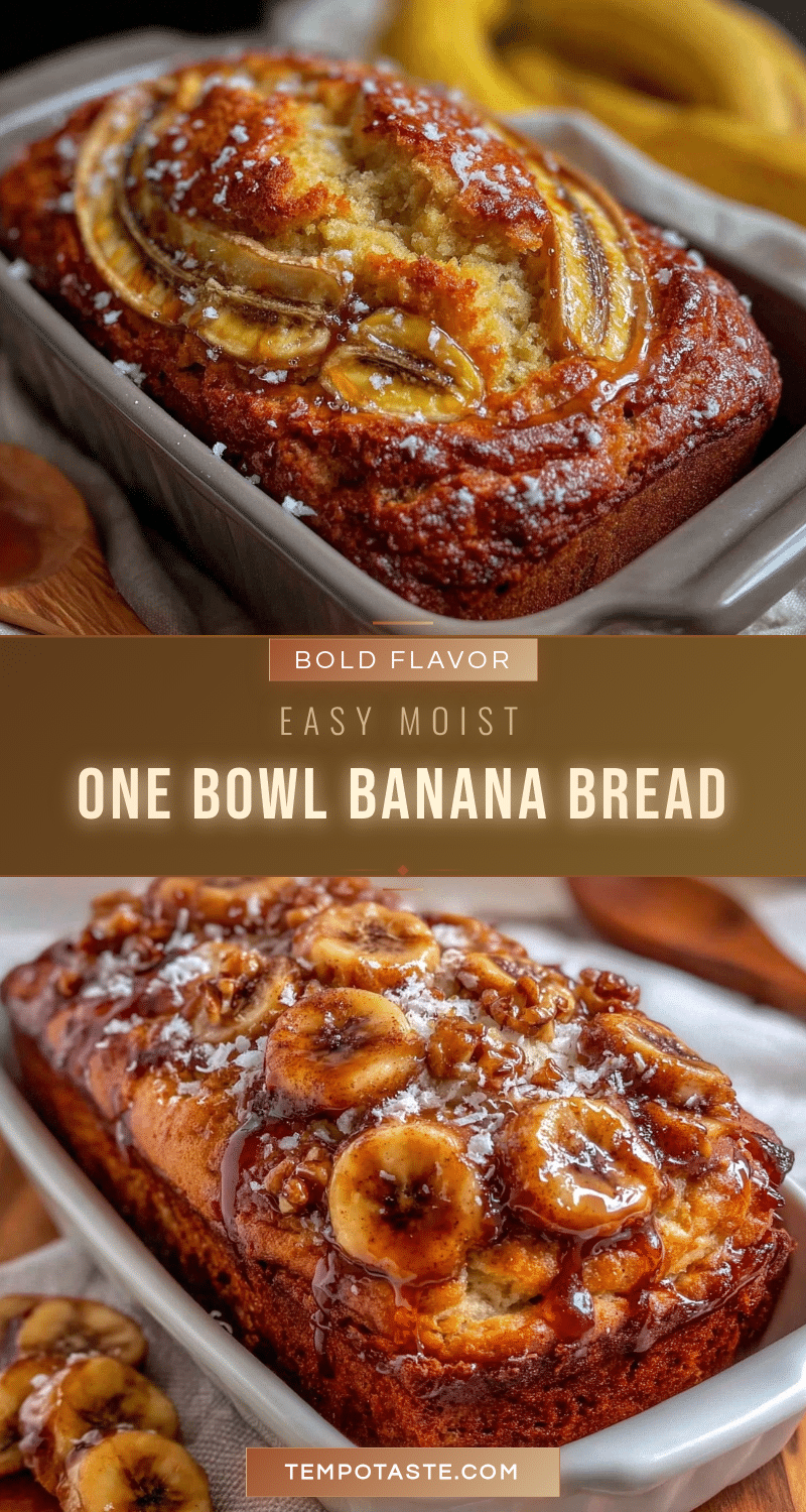 easy one bowl banana bread recipe