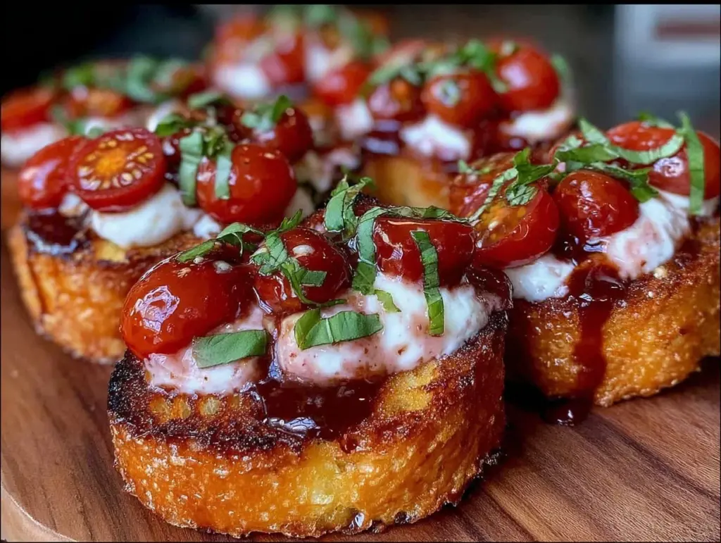 Easy Sheet Pan Caprese Bruschetta Board - featured image