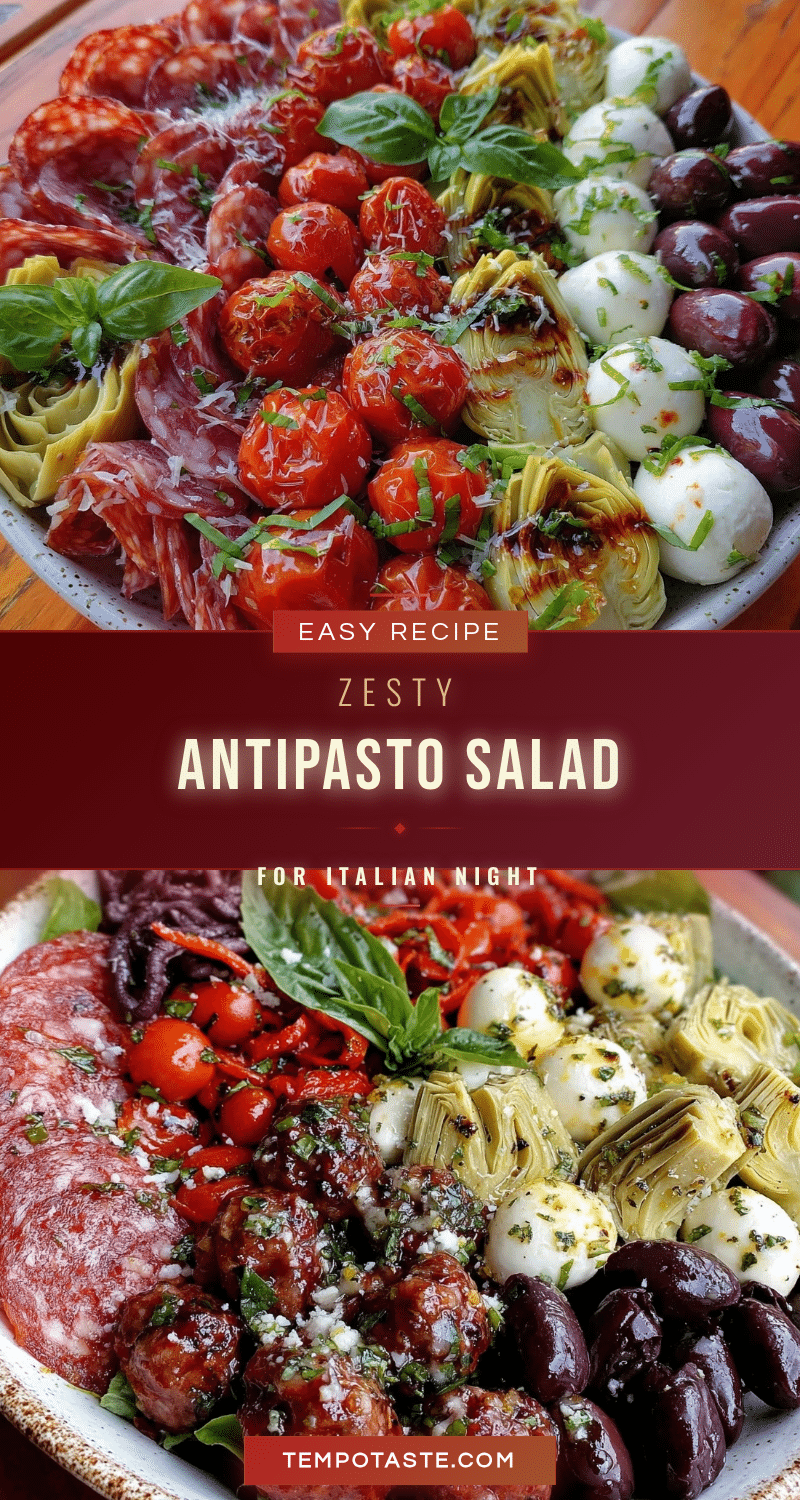 easy zesty antipasto salad recipe
