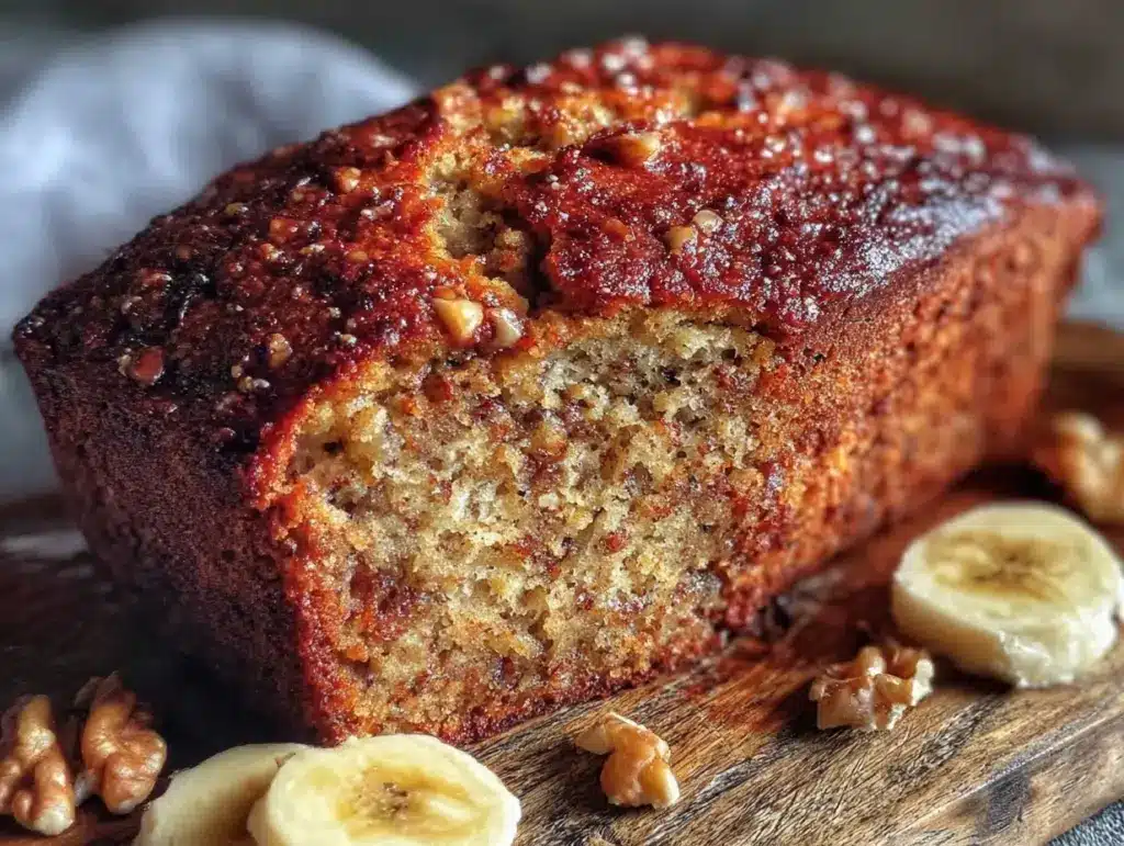egg-free banana bread - featured image
