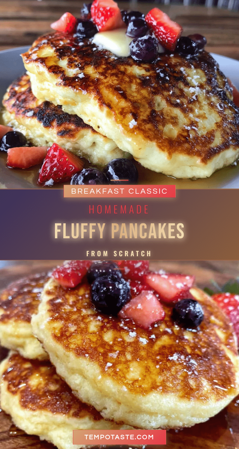 fluffy homemade pancakes recipe
