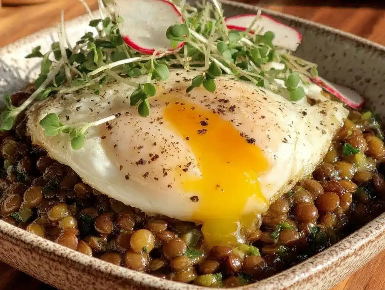 French Bistro Lentil Salad preparation steps