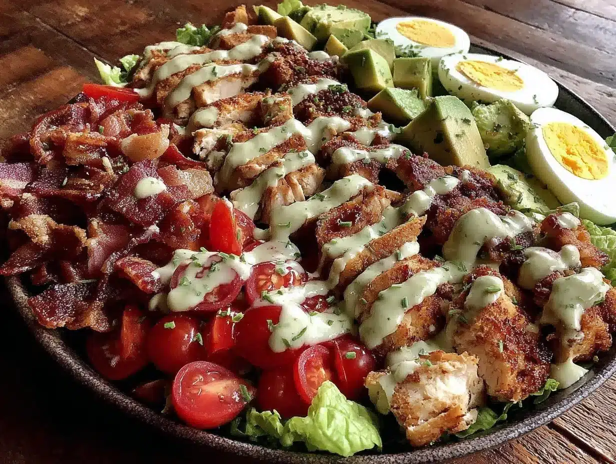 Fresh Cobb Salad preparation steps