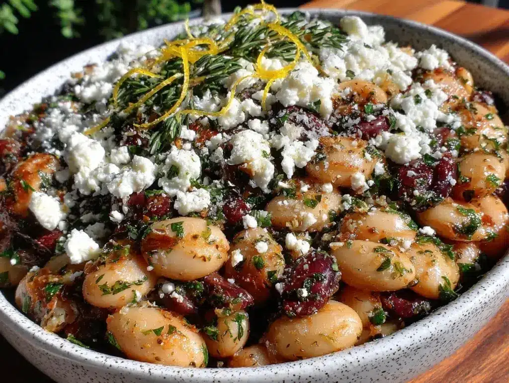 fresh dense bean salad - featured image