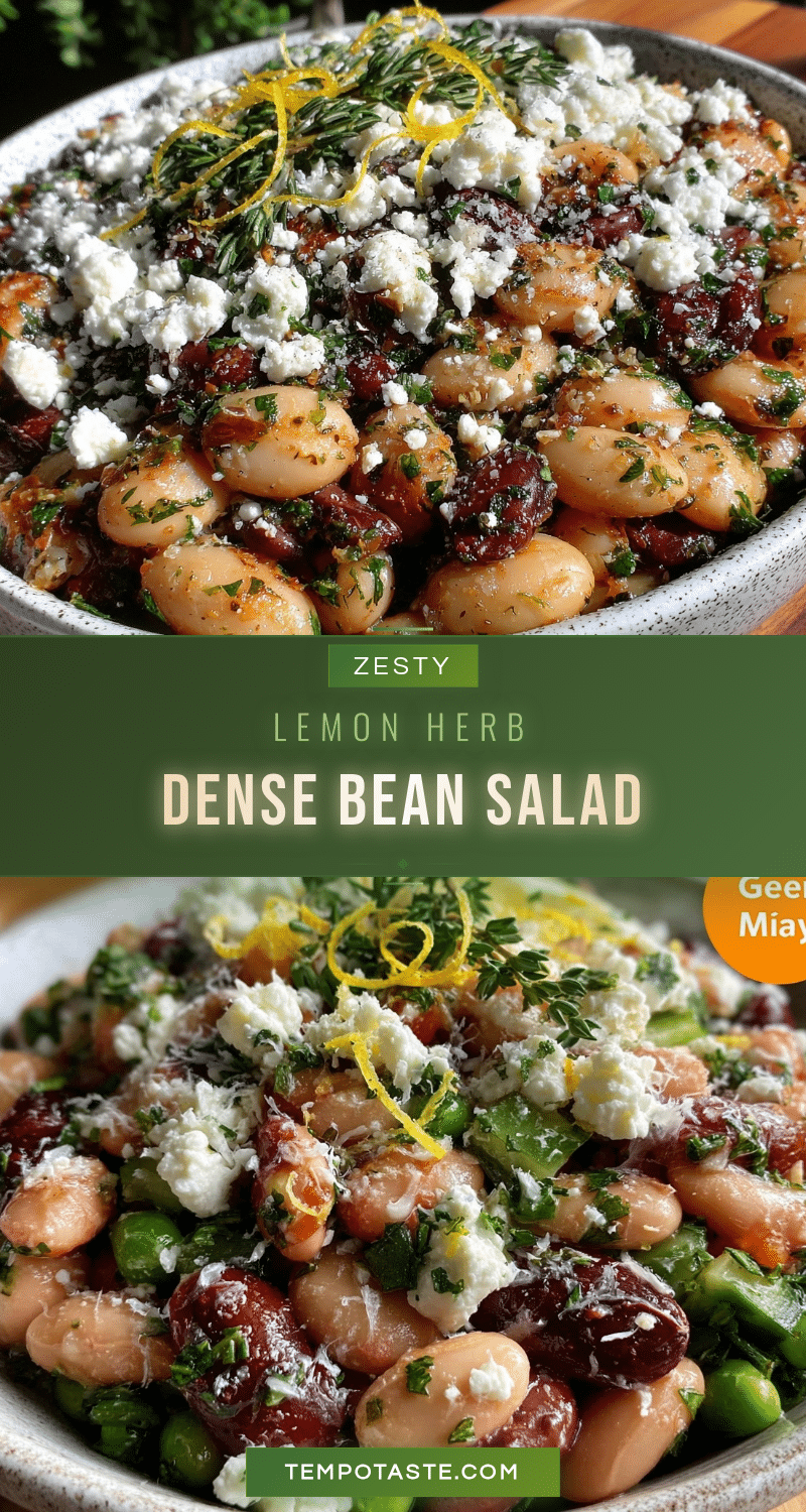 fresh dense bean salad recipe
