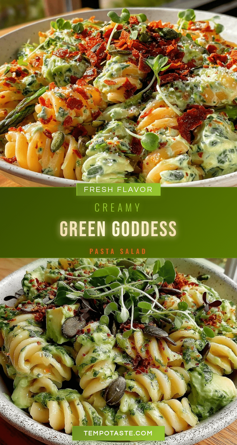 fresh green goddess pasta salad recipe