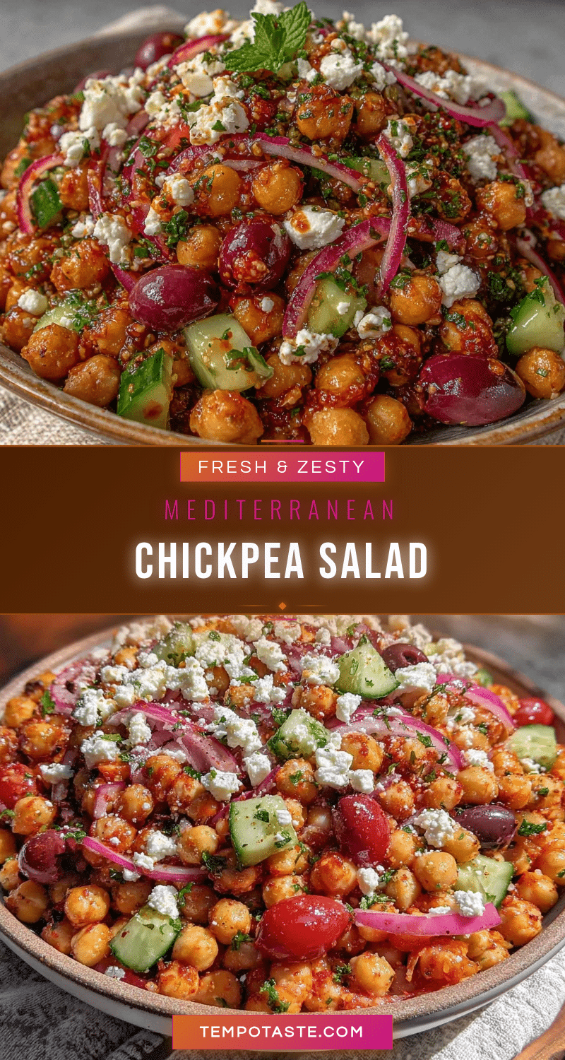 fresh mediterranean chickpea salad recipe