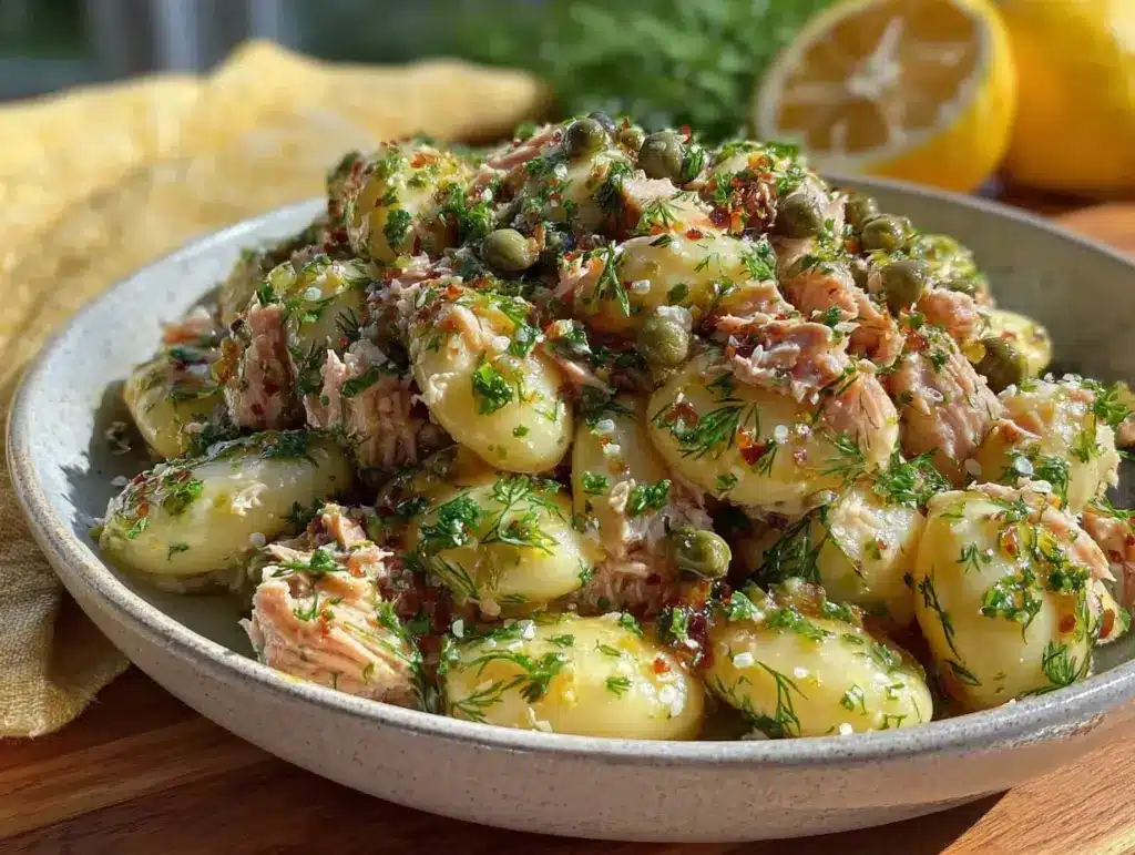 Fresh No-Cook Tuna White Bean Salad - featured image