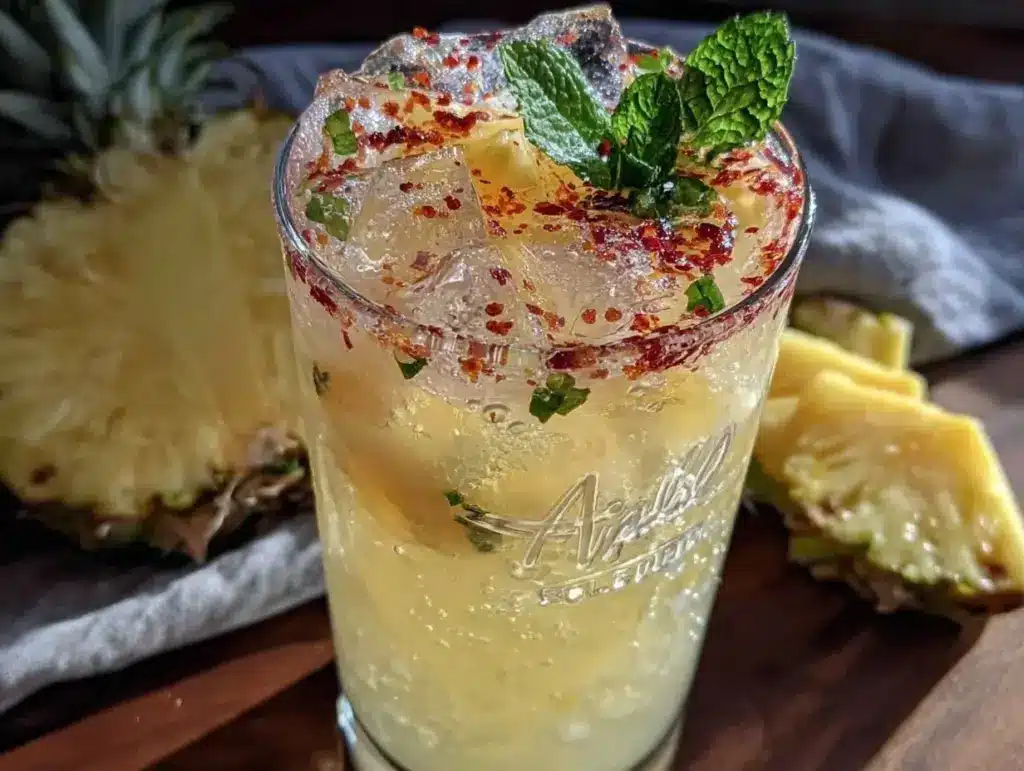 fresh pineapple coconut agua fresca - featured image