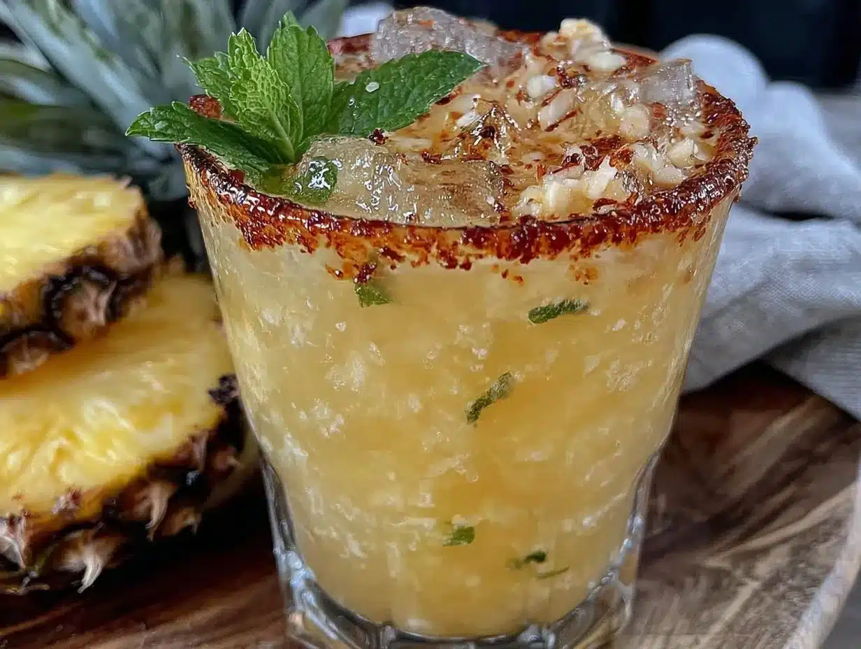 fresh pineapple coconut agua fresca preparation steps