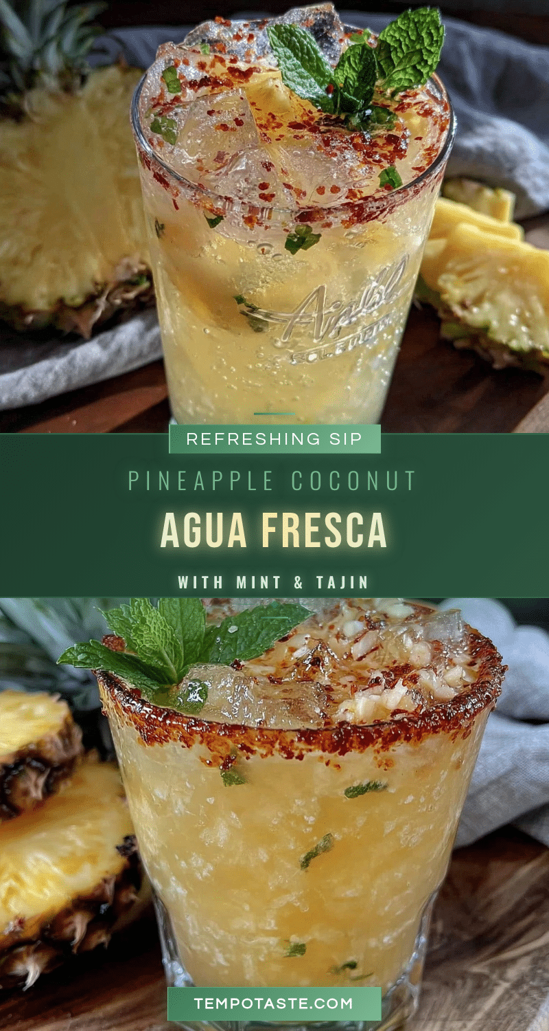 fresh pineapple coconut agua fresca recipe