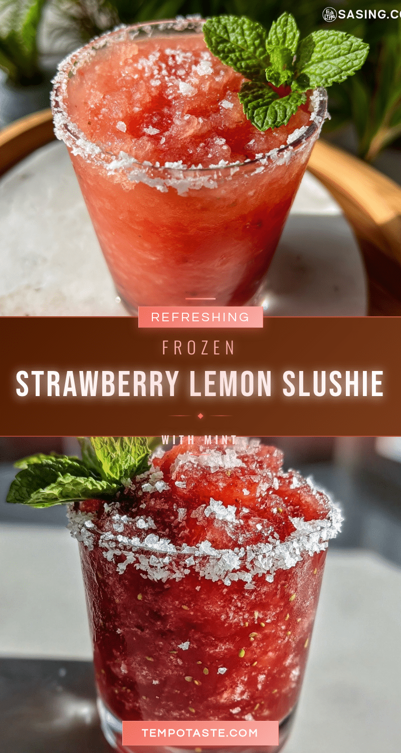 frozen strawberry lemon slushie recipe