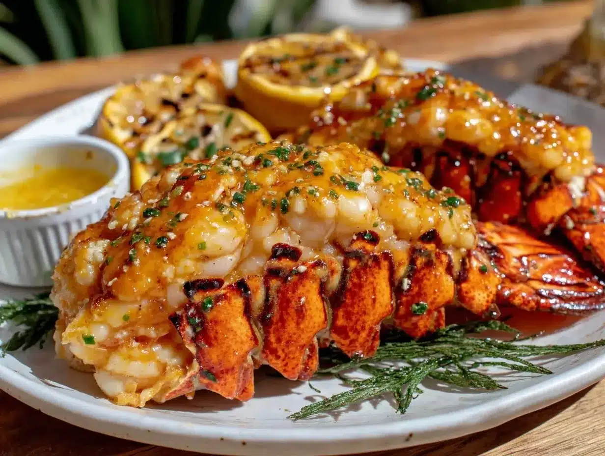 garlic butter lobster tail preparation steps