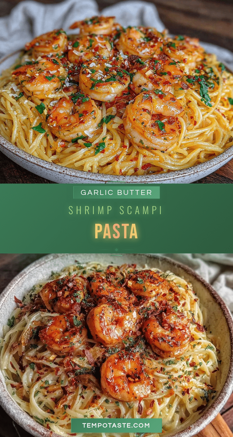 garlic butter shrimp scampi pasta recipe