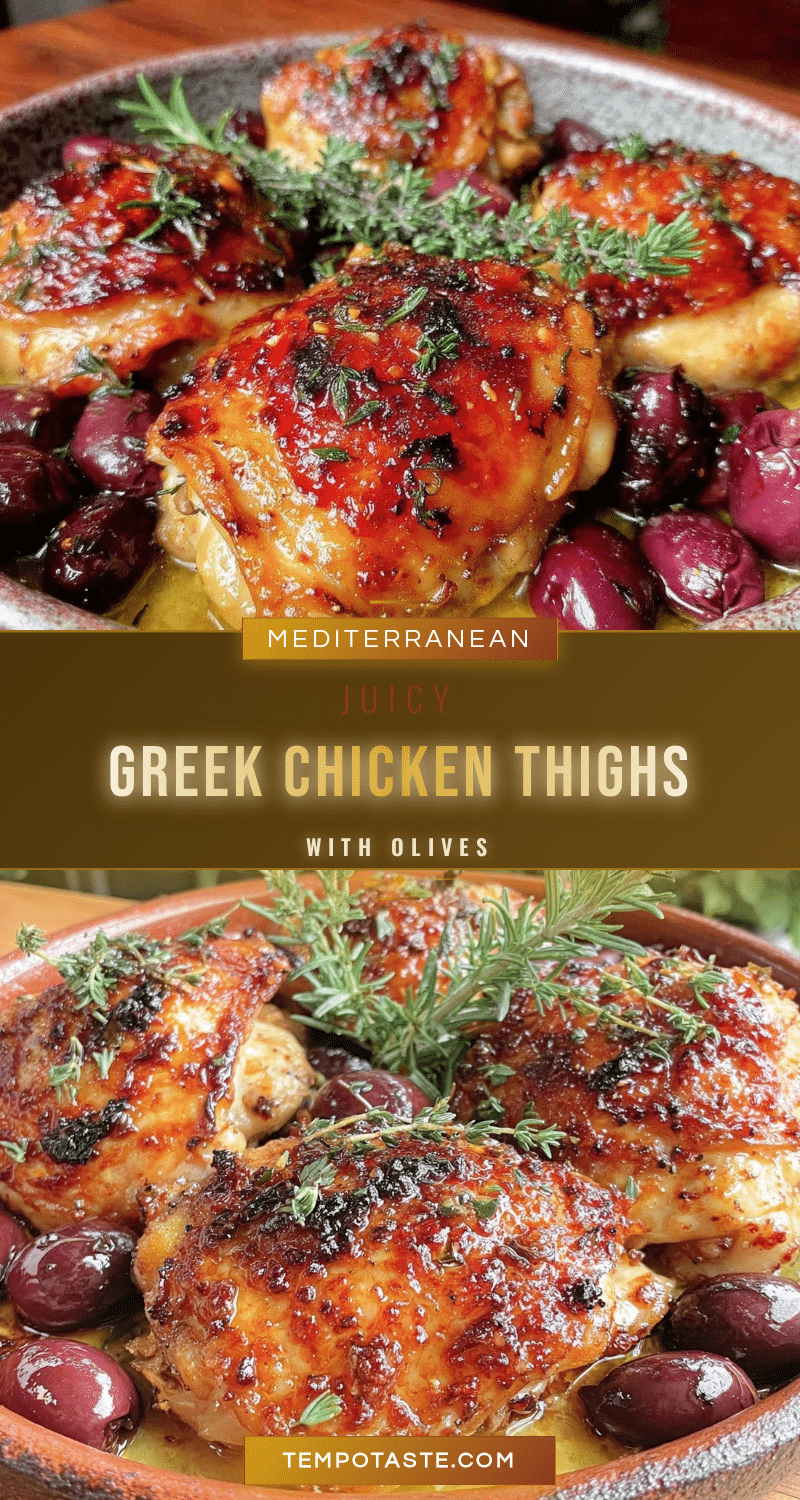 Greek chicken thighs recipe
