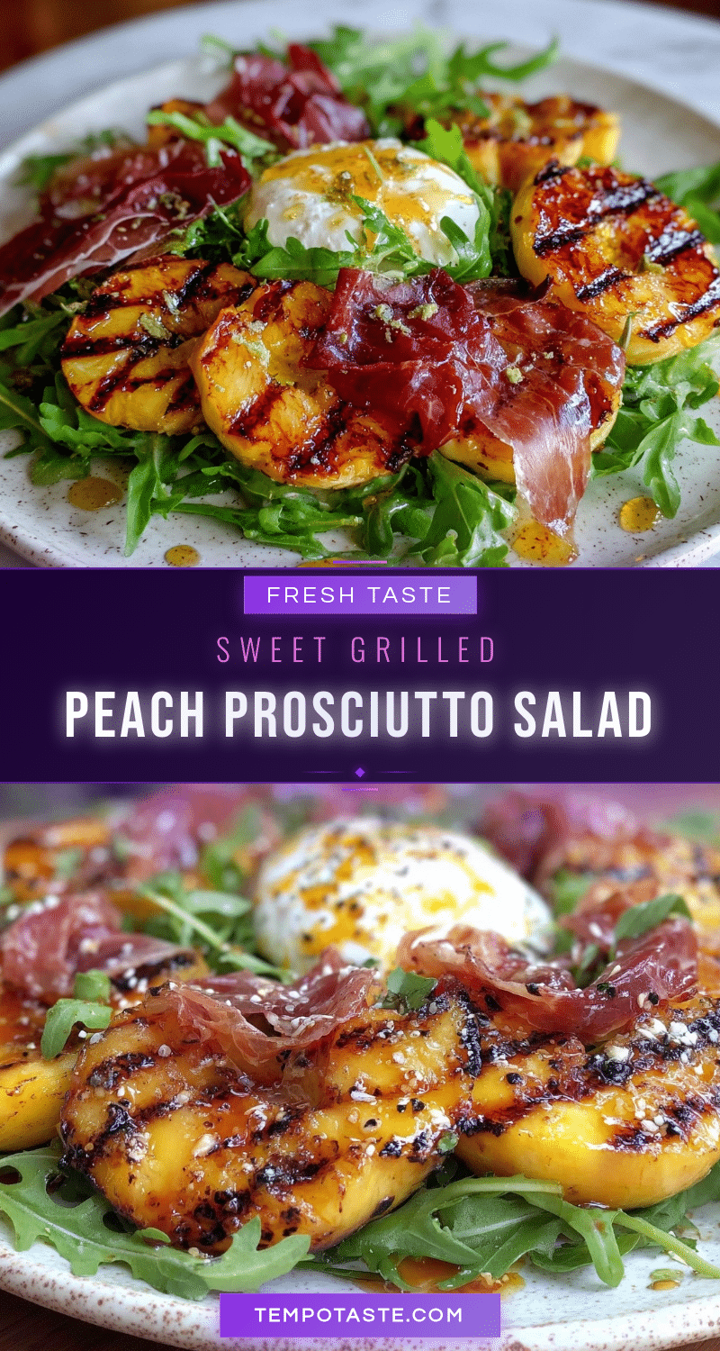 grilled peach prosciutto salad recipe