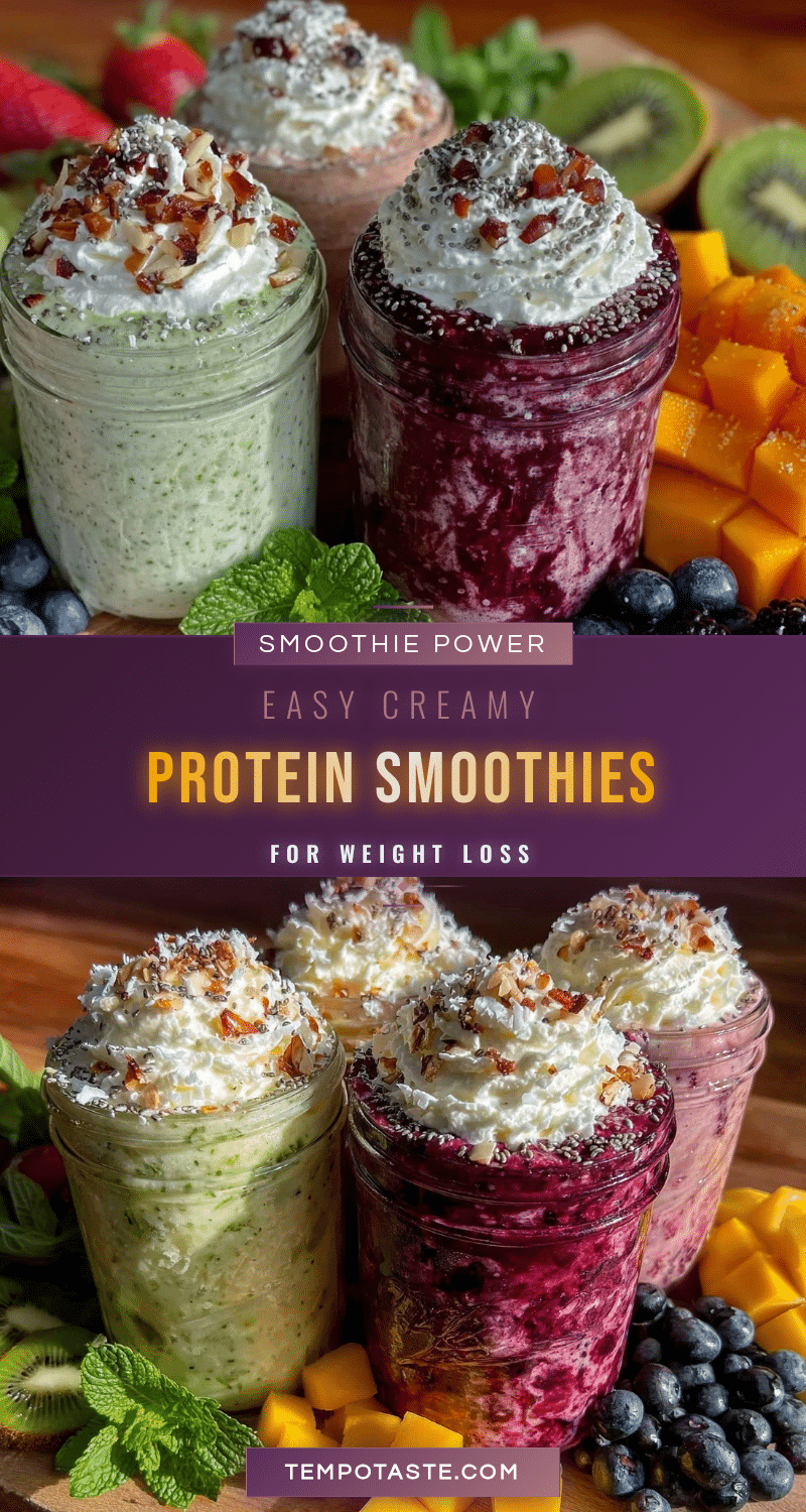 healthy easy creamy protein smoothies recipe
