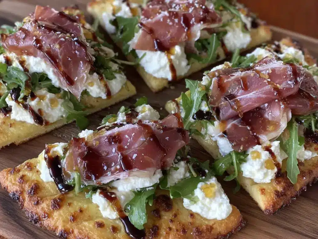 hot honey ricotta flatbread - featured image