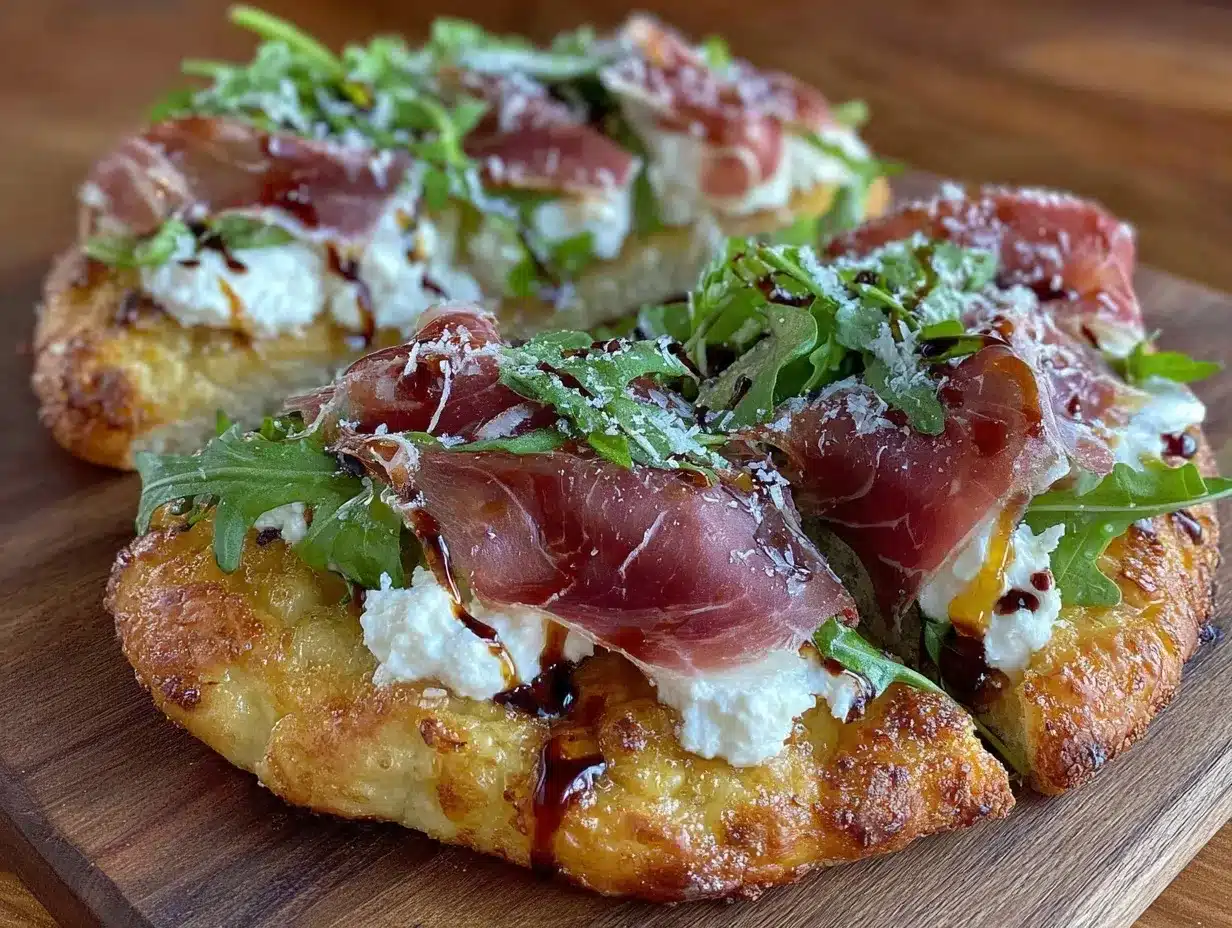 hot honey ricotta flatbread preparation steps