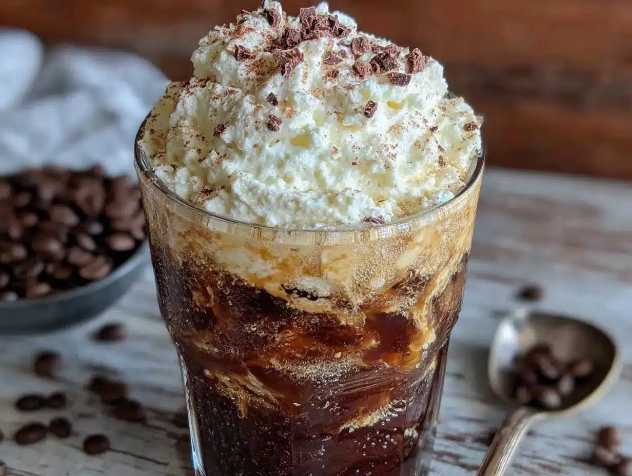 irish cream cold brew float preparation steps