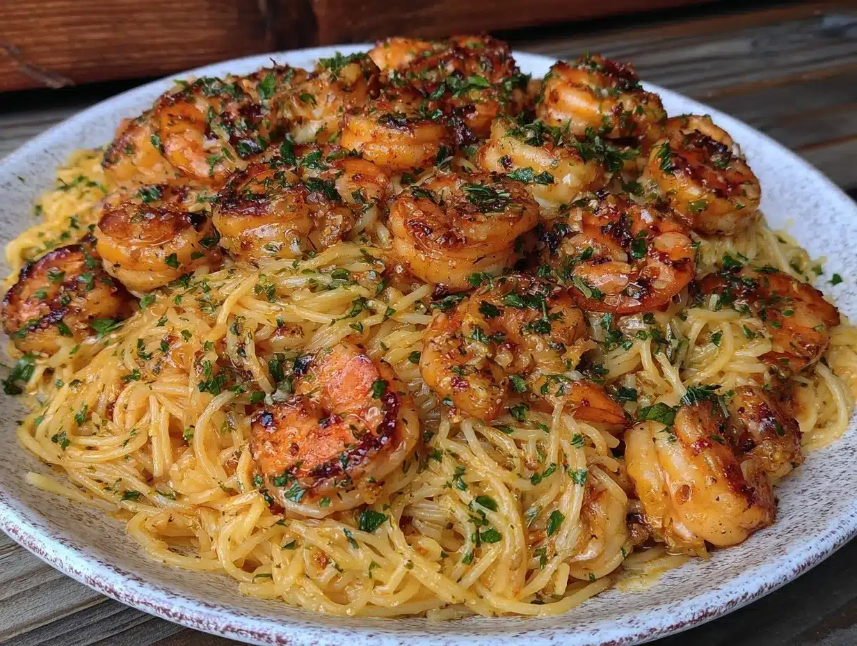lemon garlic butter shrimp pasta preparation steps