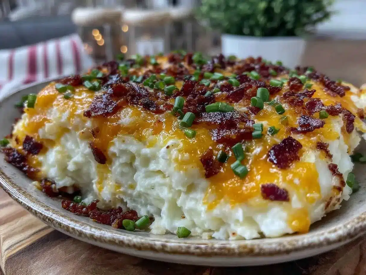 loaded cheesy potato casserole preparation steps