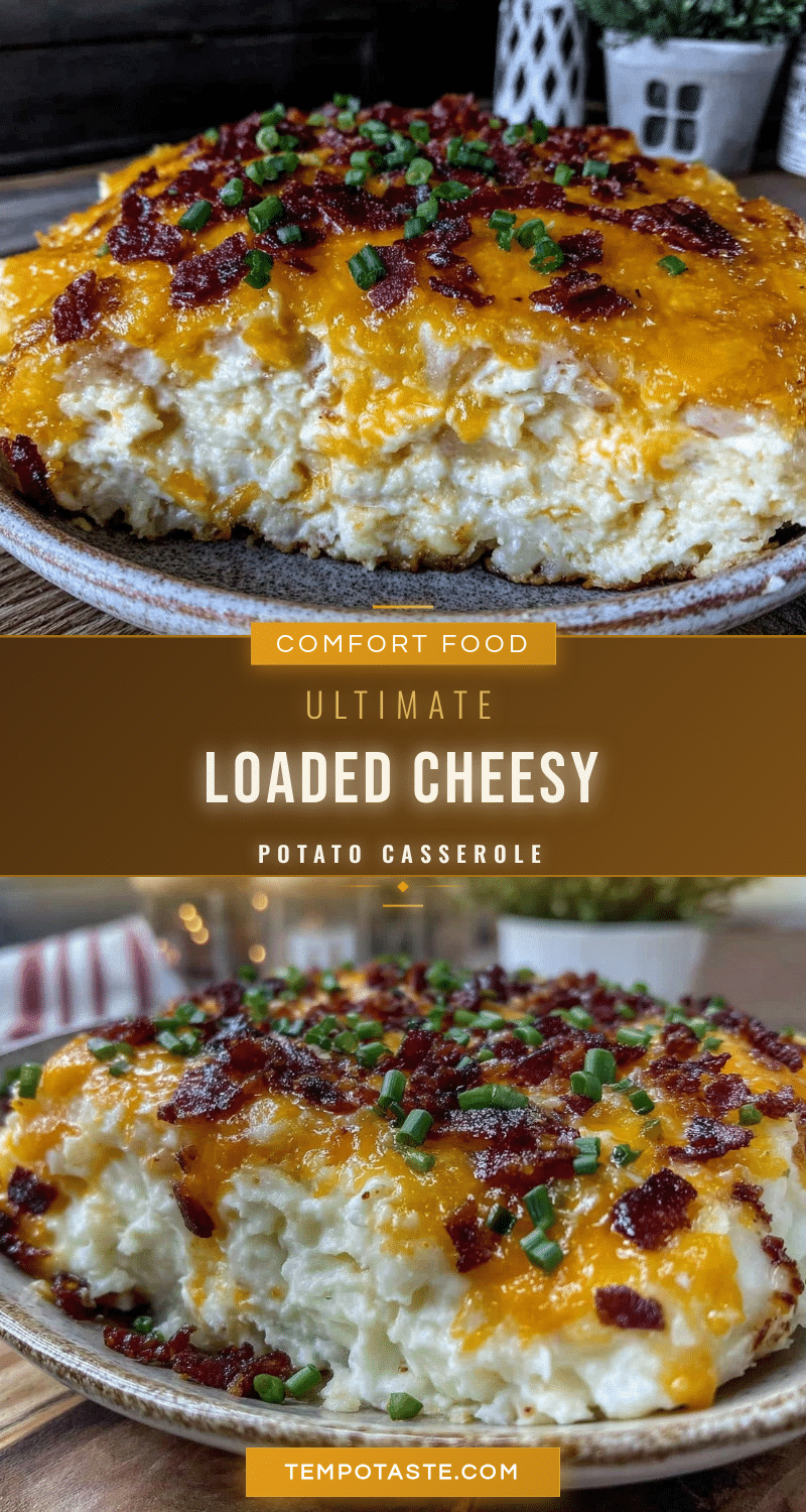 loaded cheesy potato casserole recipe