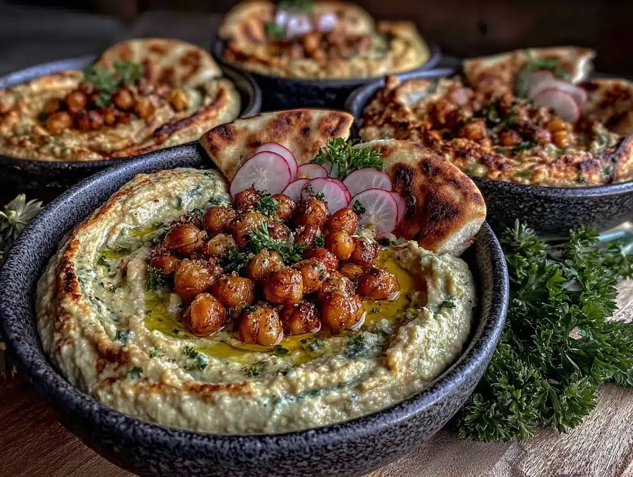 loaded hummus bowl preparation steps